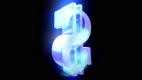 Dollarzeichen-Symbol-Drehen-Schleife-Geschäft-Finanzen-Steuer-Gangster-Bling-Finanzen-4k
